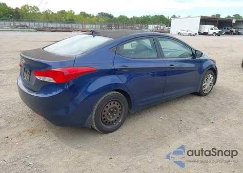 2013 Hyundai Elantra Gls from USA, damaged, VIN KMHDH4AE1DU633368